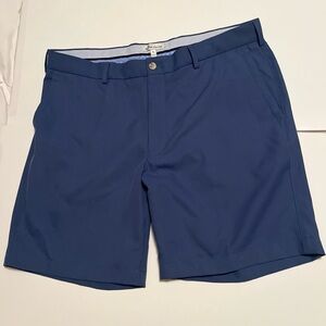 Peter Millar Blue Flat Front Shorts